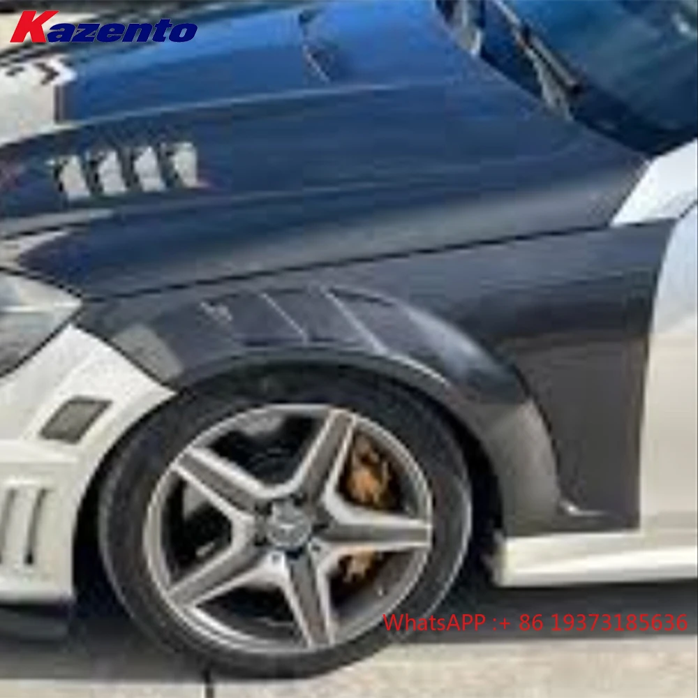 For Mercedes Benz C Class W204 C63 4 Door 08-14 ADL Style Vented Carbon Front Fender