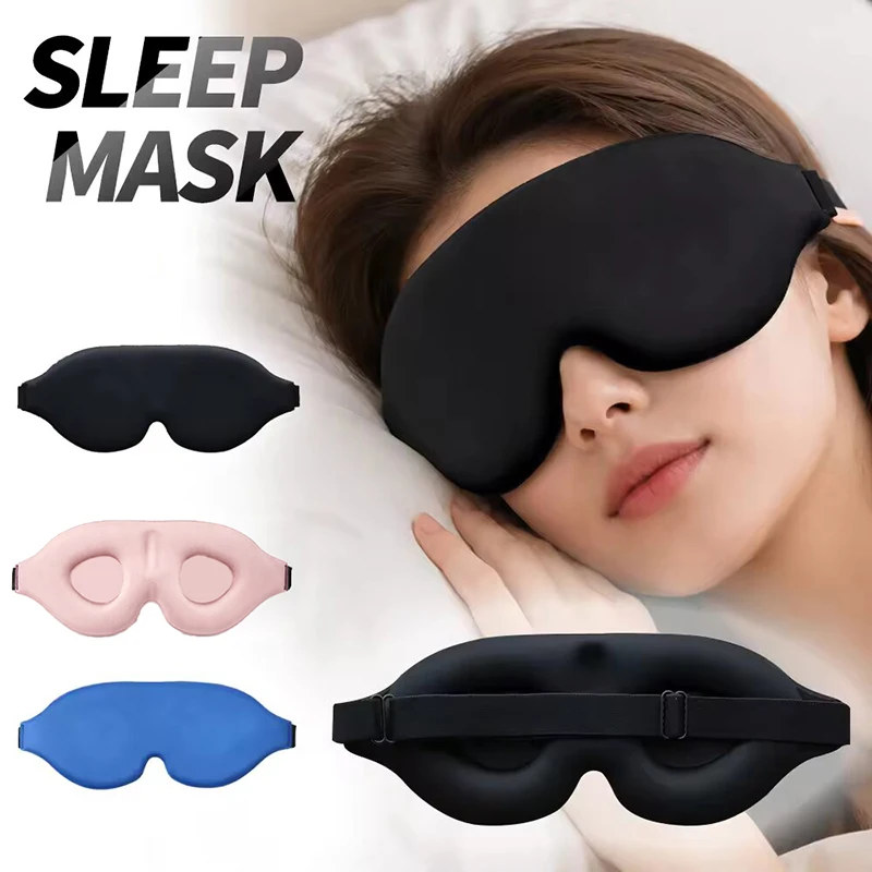 3D Sleeping Mask Block Out Light Sleep Mask For Eyes Soft Sleeping Aid Eye Mask for Travel Eyeshade Night Breathable Slaapmasker