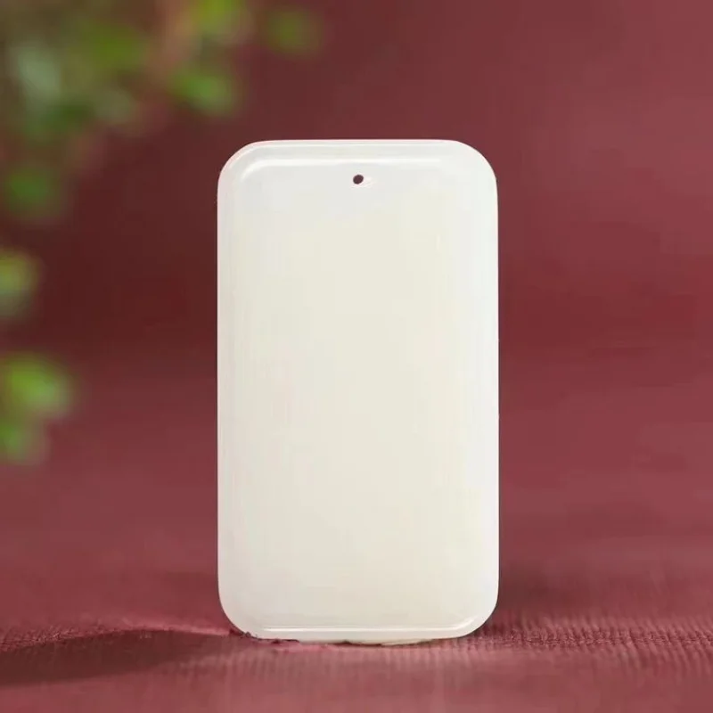 Hetian Sheep Fat White Peace Serenity Amulet Old Pit Russian Material Pendant Jade Sign Men And