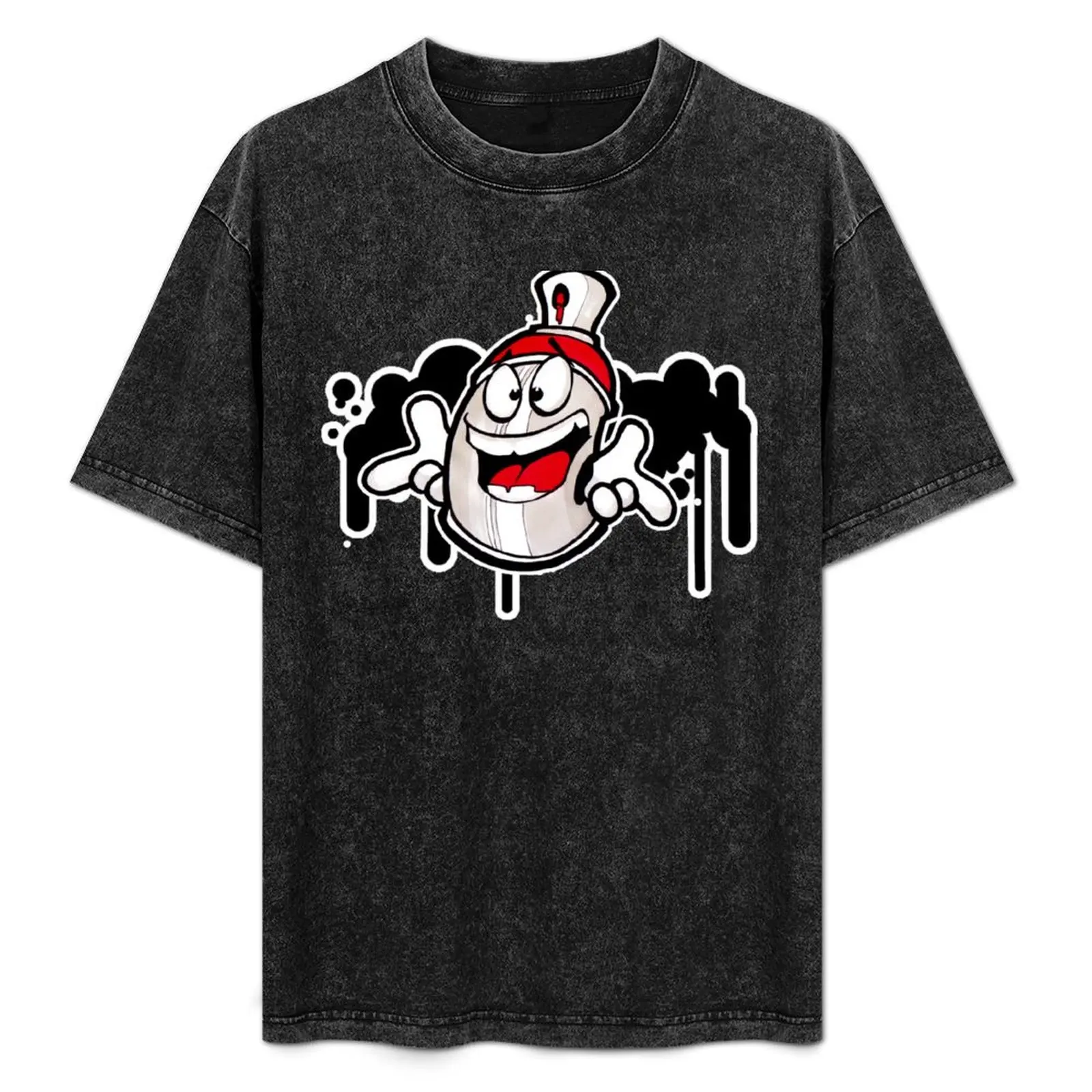 

Canned Laughter Cartoon Graffiti Spray Can Character T-Shirt animal prinfor boys quick drying mens white t shirts