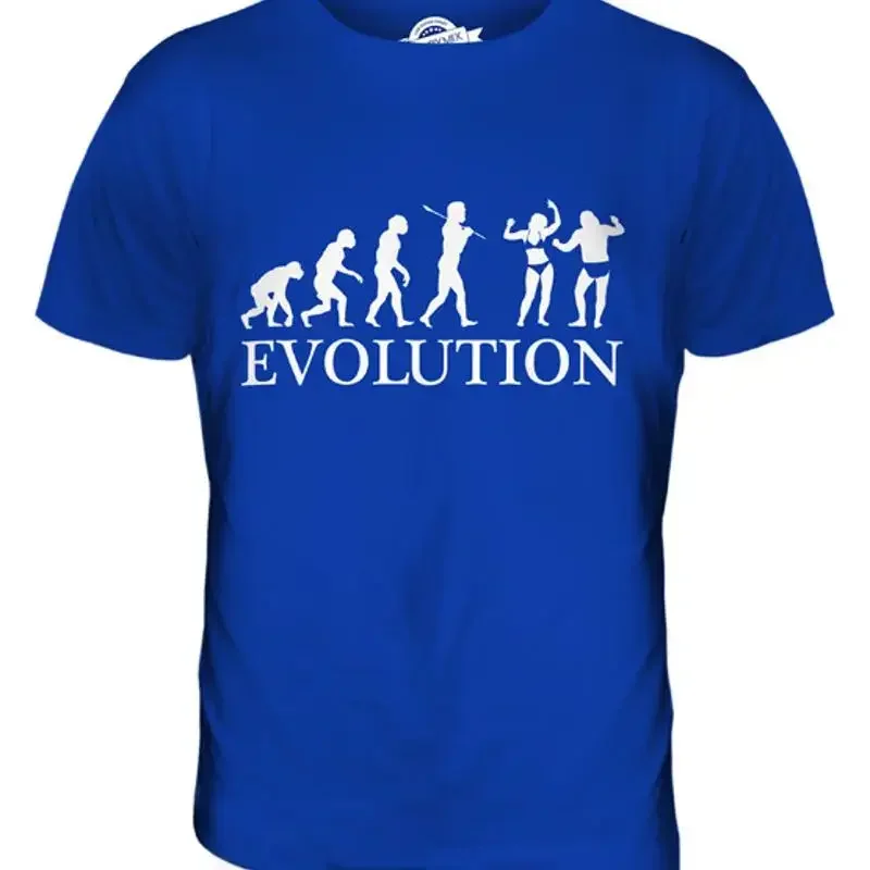 BEACH PARTY EVOLUTION OF MAN HERREN T-SHIRT TEE SHIRT XS S M L XL 2XL 3XL