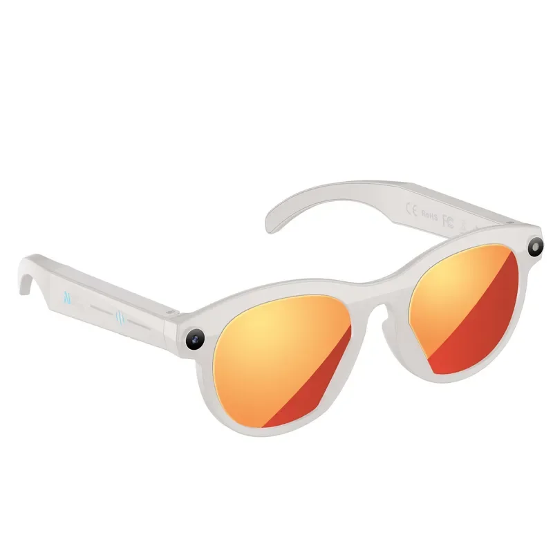 Smart AI Glasses 800MP Video Recording Intelligent Translation Bluetooth Call Hands Free Camera Eyewear for Cycling Outdoor