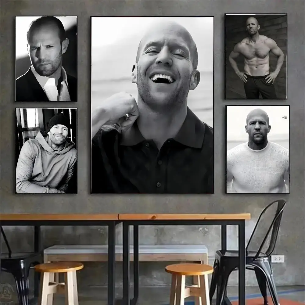 j-Jason Statham Action_Star Painting Calligraphy Stylish Canvas Poster Wall Art for Bedroom Study Home Decor