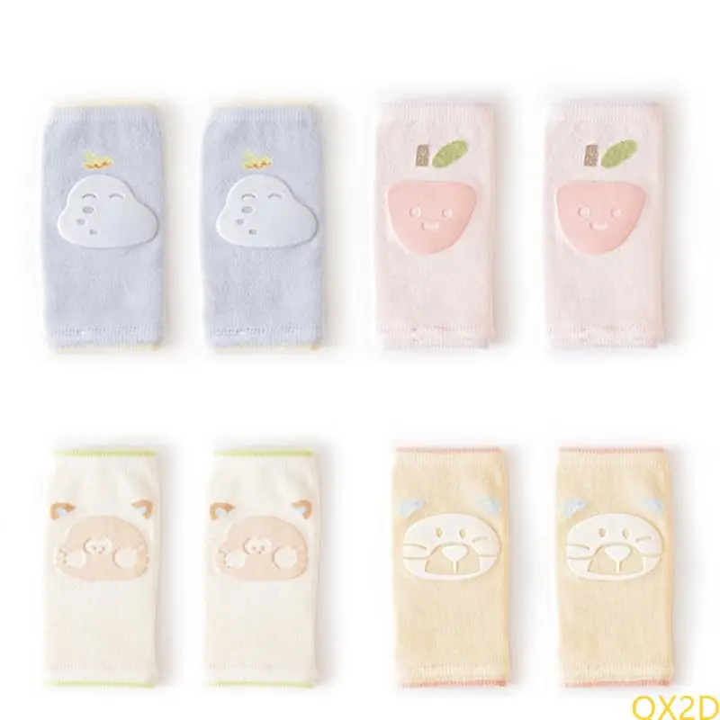 

QX2D 1 Pair Toddler Learning to Walk Knee Socks Breathable Design Knee Guard