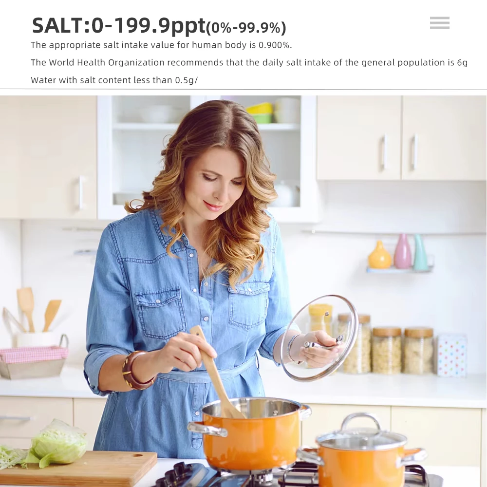 4 in 1デジタル塩分計 TDS EC S.G 温度計、海 - Ec Meter Digital のレビューと価格