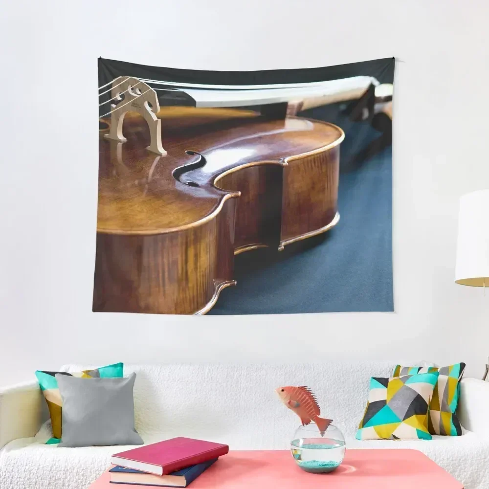 

Cello in Repose Tapestry Decorative Paintings Wall Carpet Decoration Home Things To The Room Tapestry