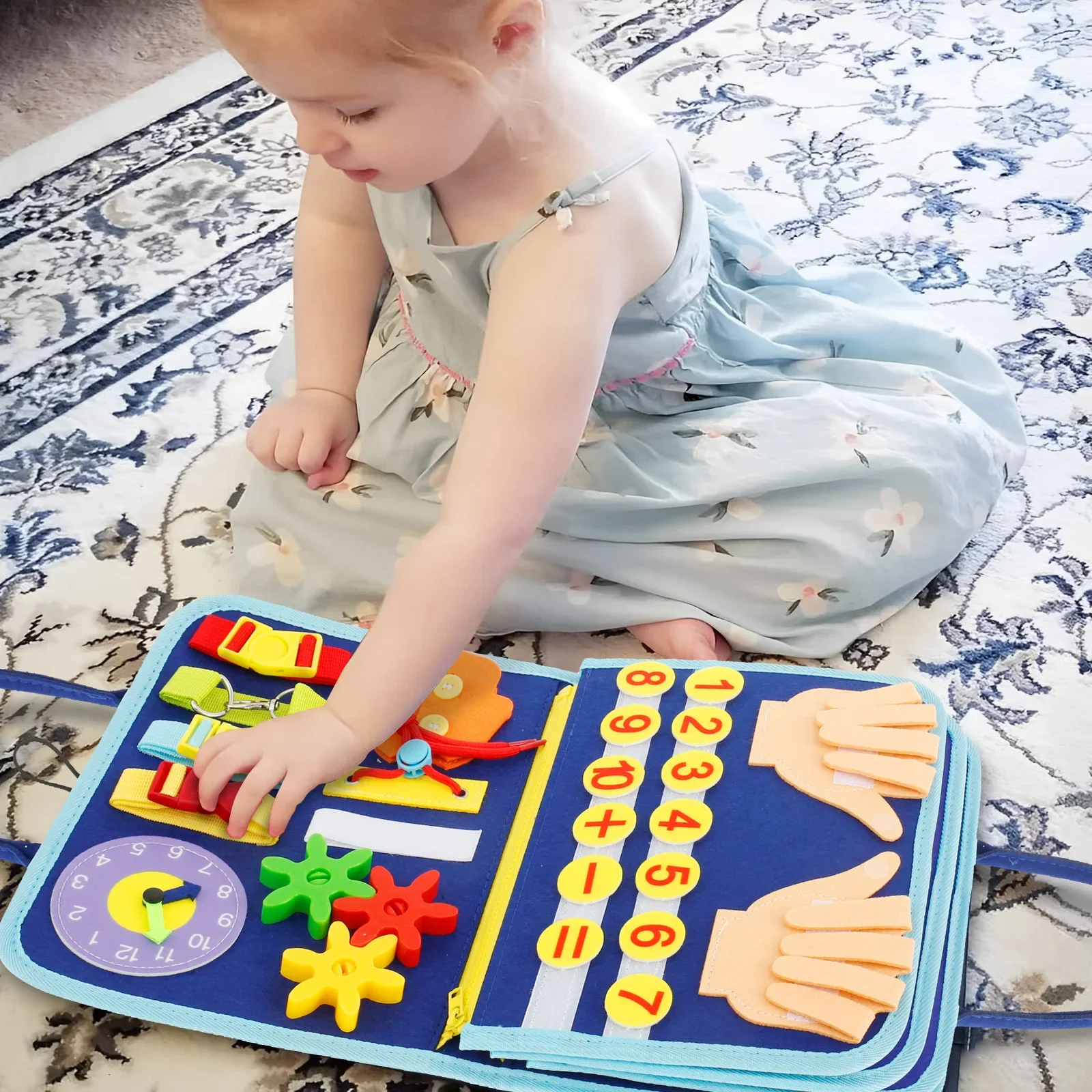 

Quiet Activity Books Portable Learning Toy Activity Book Sturdy Activity Developing Board Educational Learning Activity Board