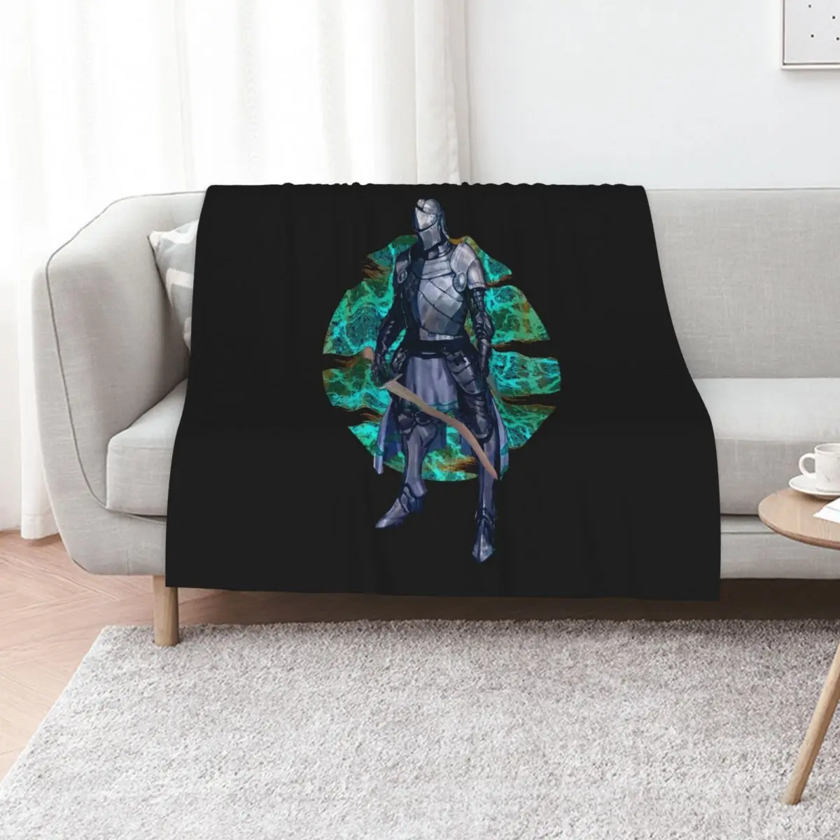 Knight Medieval armor and sword Throw Blanket Quilt For Sofa Thin Luxury Throw cosplay anime Warm wednesday Blankets