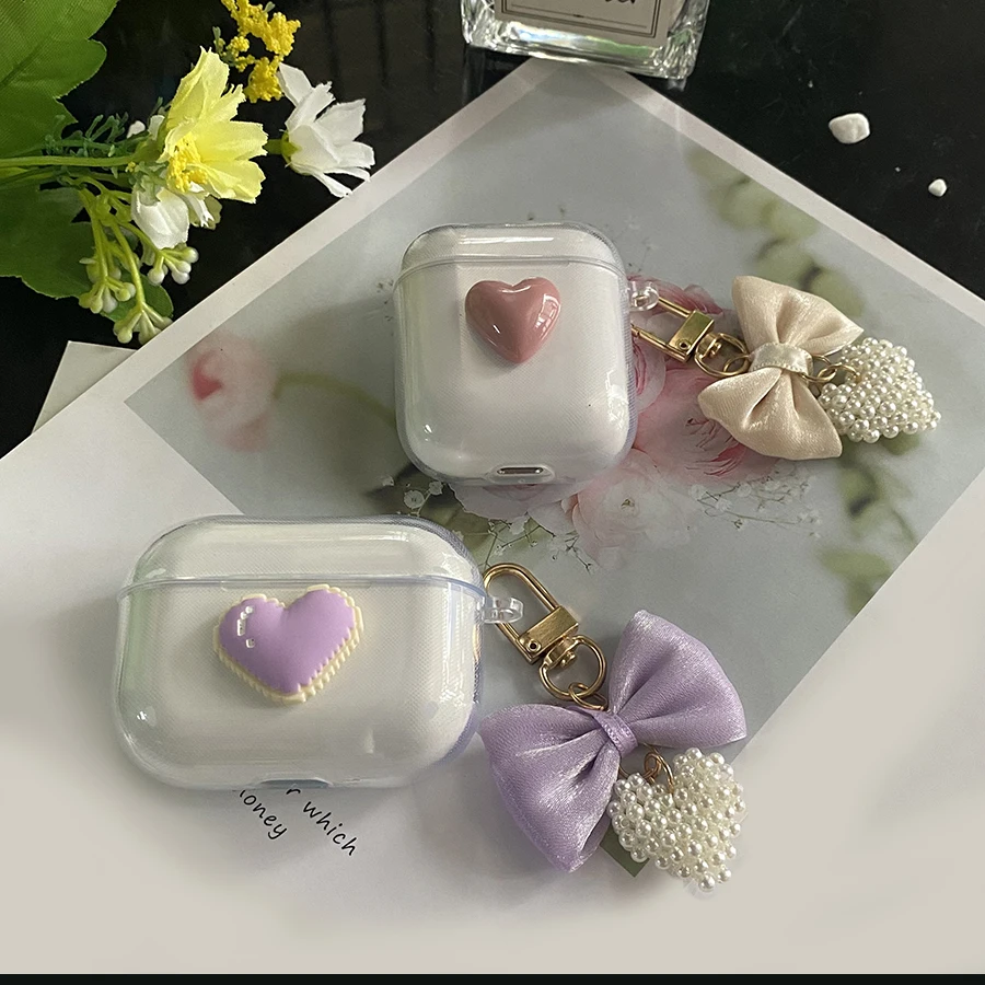 لطيف لسوني لينكبروز S الحال WFLS900N الكرتون الدب/زهرة سماعة سيليكون غطاء شفاف مع سلسلة المفاتيح