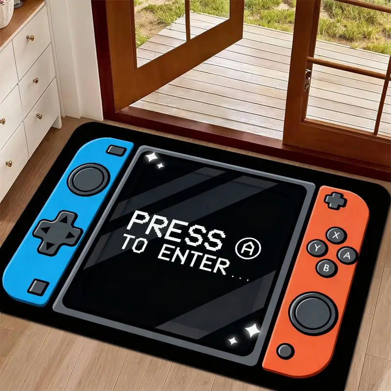 VIKAMA Game Controller Entrance Carpet Soft Non Slip Floor Mat Washable Entry Hall Rug for Bedroom Living Room Gaming Home Decor view 2