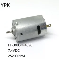 1PCS DC Motor RS-380SH-4528 7.4VDC 25200RPM Motor 380 High Speed RS380 For Aircraft/ Ship/Car Model