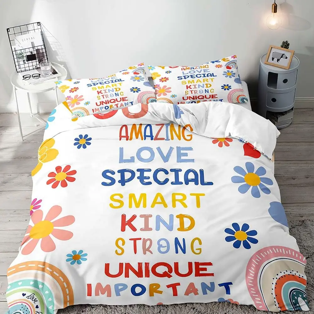 White Black Bedding Set, King Duvet Cover, Melanin Queen Magic Comforter Quilt Cover, Inspirational Gifts for Women Teenage Girl