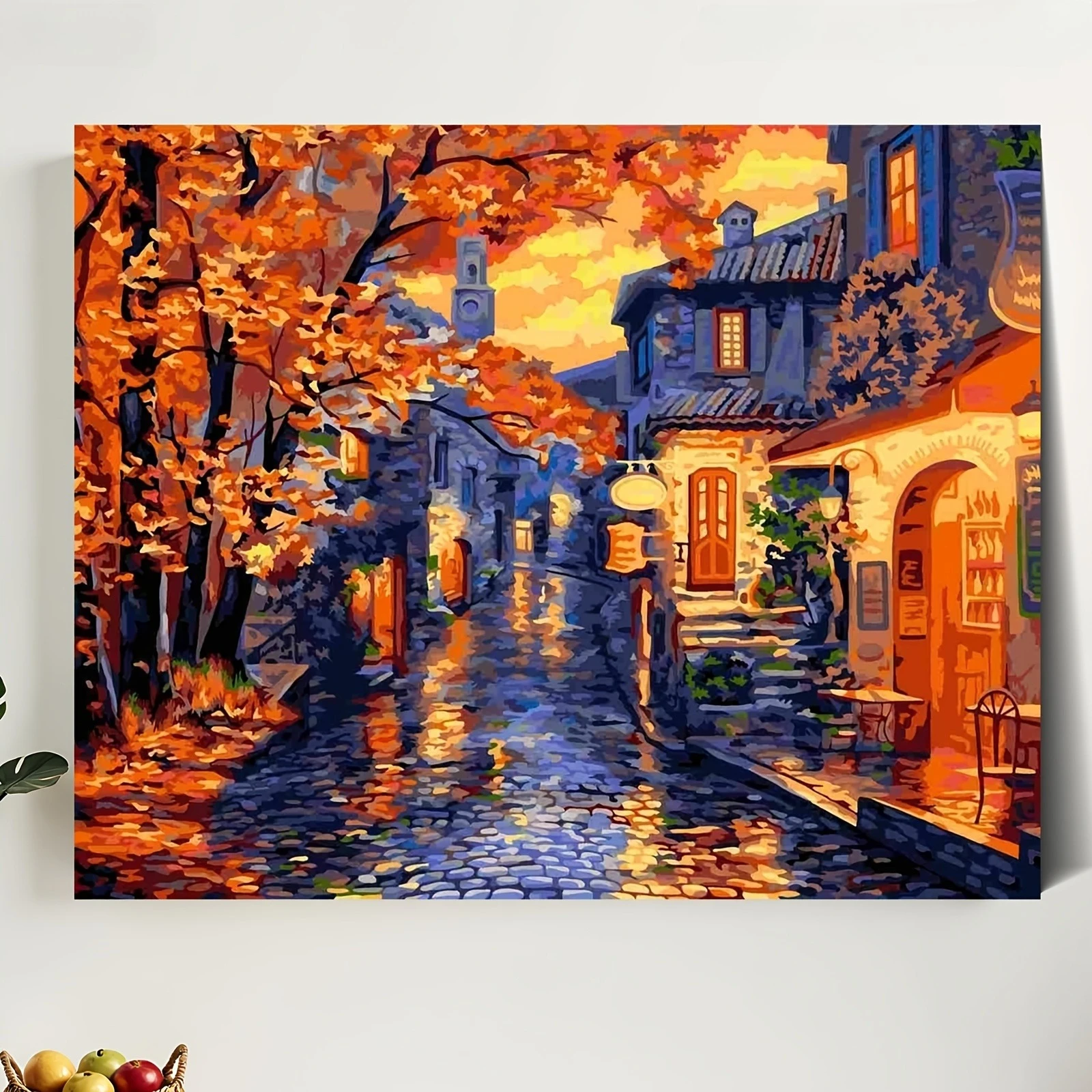 

500/1000/1200/2000PCS Puzzles for Adults Autumn European Street View,Jigsaw Puzzles Brain Games Gifts Home Decor