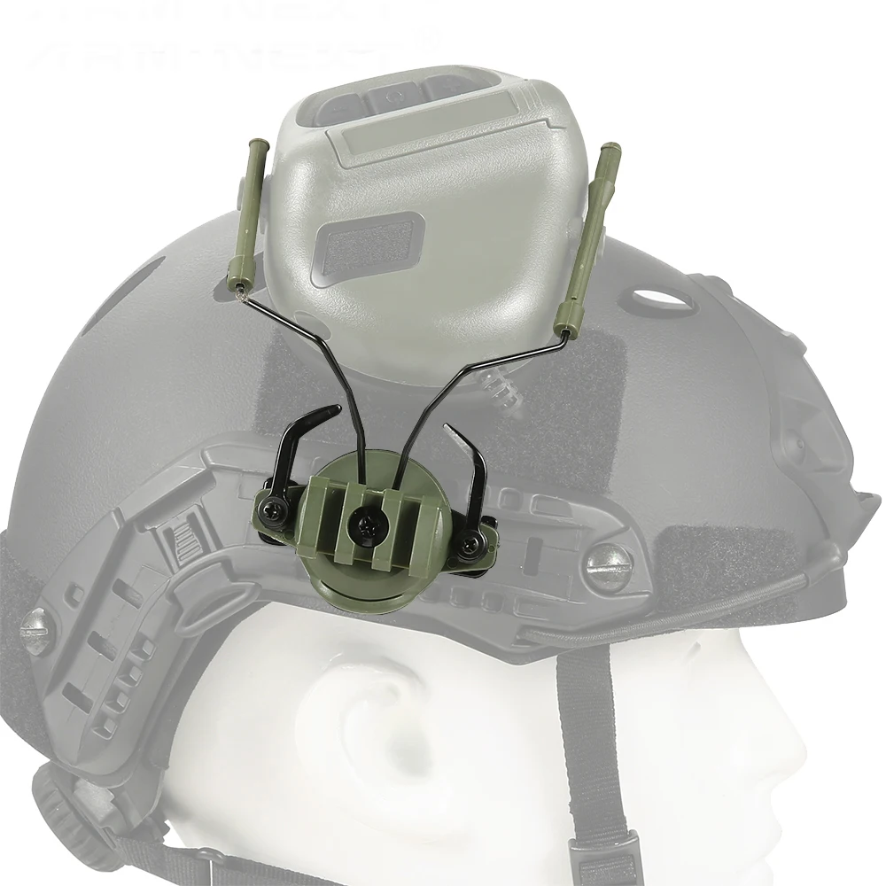 Tactical Headset Support Helmet Rail Suspension Adapter Fast Rail Mounts 360 Rotation Airsoft Paintball Headset Holder Bracket