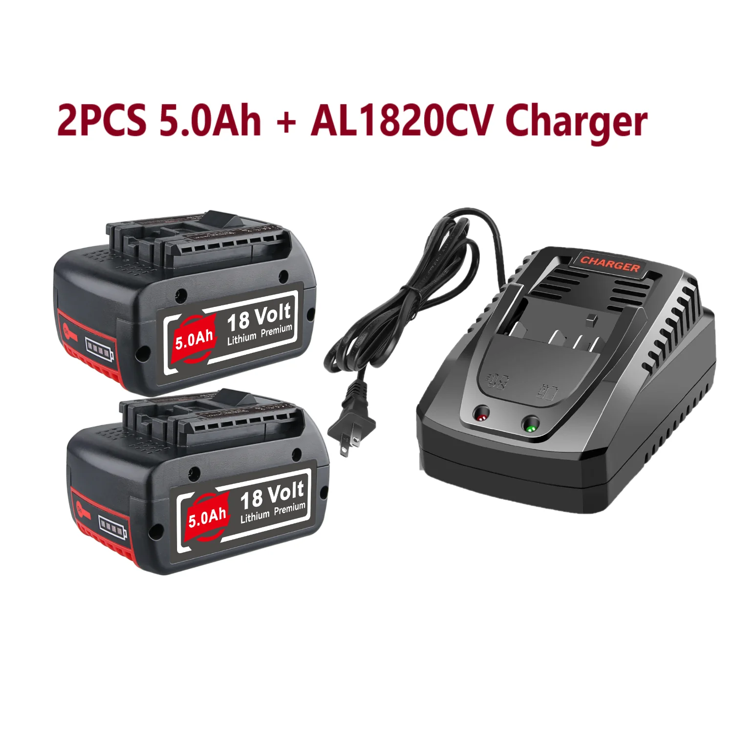 

100% NEW 18v 5.0Ah/7.0Ah Battery & Charger replace for BOSCH Professional 18V Li-ion Battery Drill Battery BAT609 BAT609G BAT618