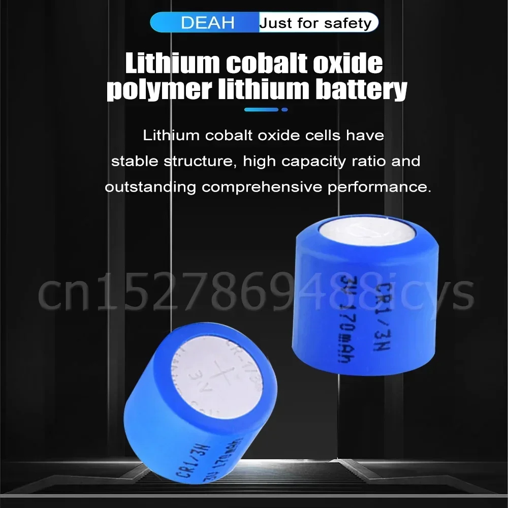 10pcs NEW 3V CR1/3N CR13N Lithium Battery M6 M7 DL-1/3N Cylinder Button Cell For Camera Blood Glucose Meter Dry Primary Battery