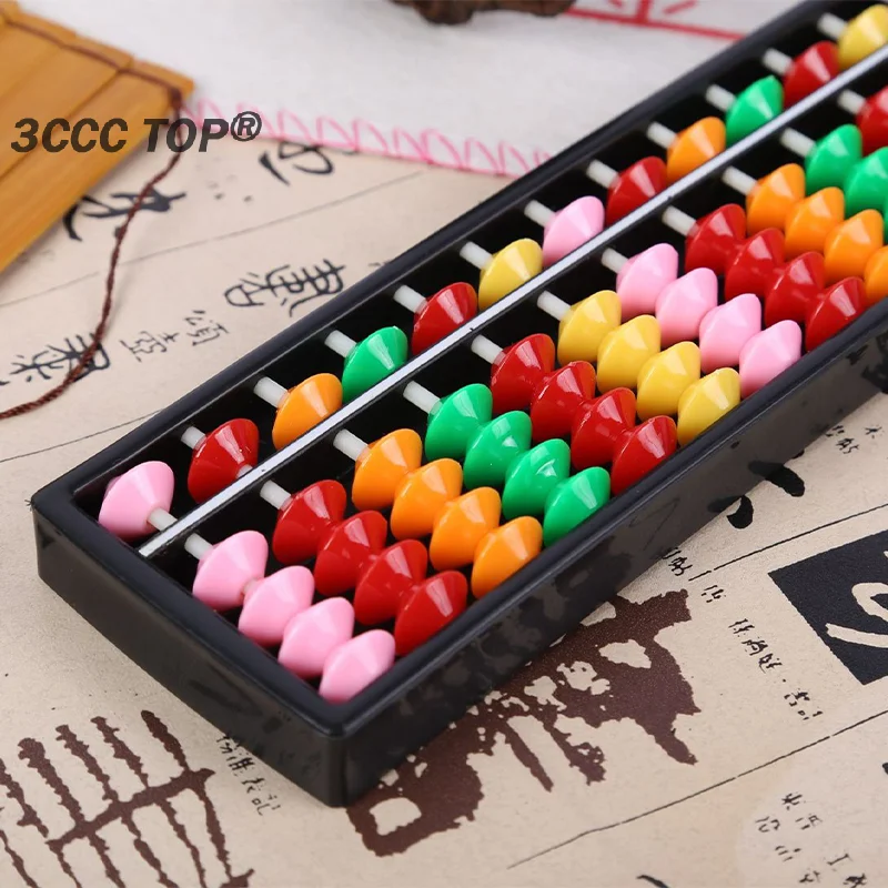 1PCS 13 Digits Column Abacus Arithmetic Soroban Calculating Counting Math Learning Tool For Children Portable