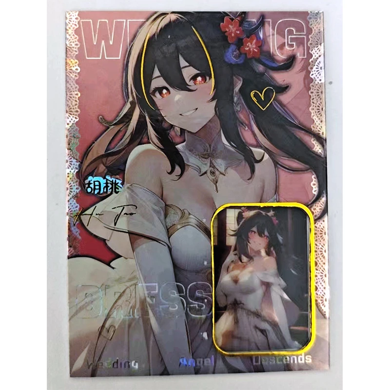 Anime Goddess Story Elysia Yae Miko Ganyu Hms Cheshire Yor Forger Film Card carte da collezione regali di compleanno di natale giocattoli da gioco