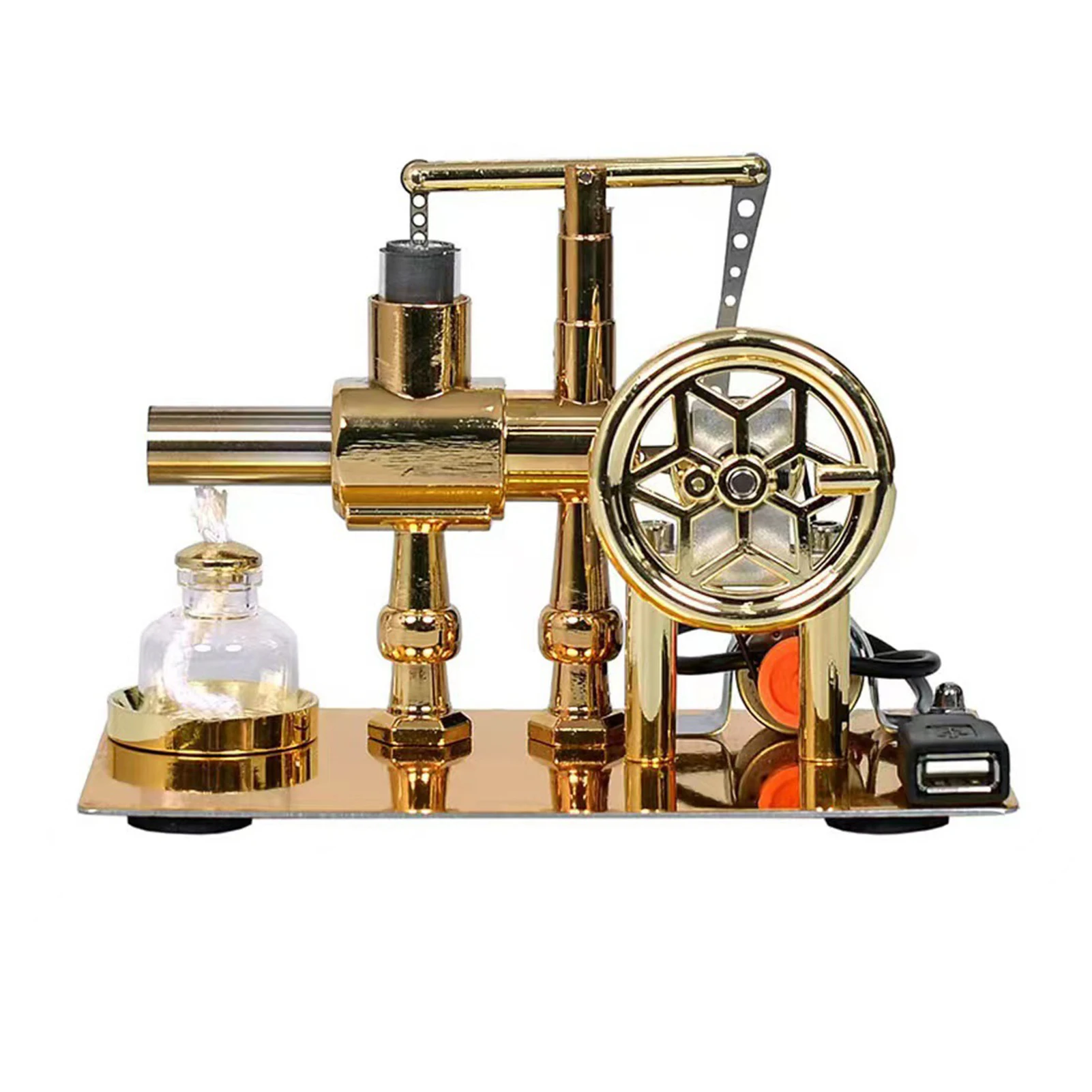 Adult Stirling engine model engine generator, steam physics popularization, scientific production, invention, toy