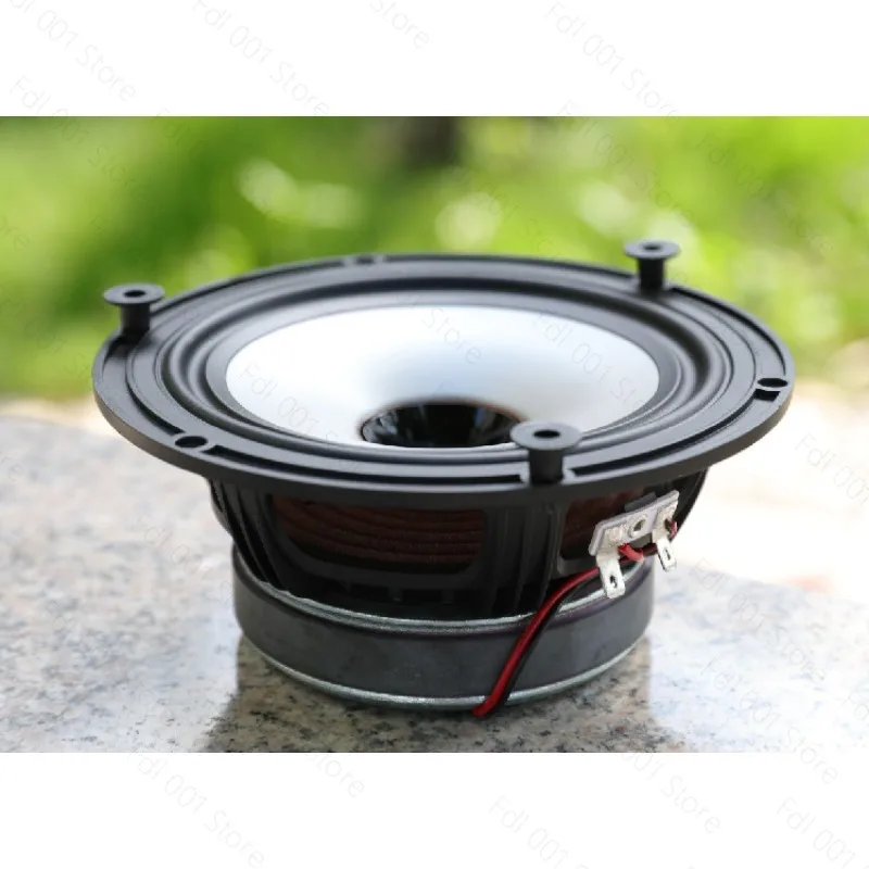 Used 6.5 Inch Coaxial Full Range Speaker Unit Titanium Dome Tweeter HiFi Audio Speaker