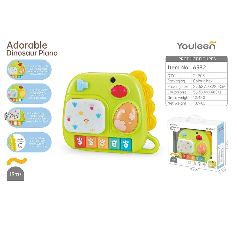 

Child's Fun Dinosaur Piano - Cute Design