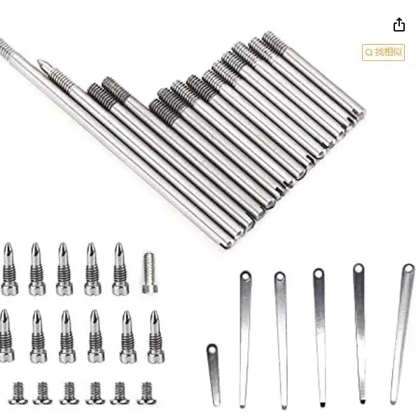 

（a）Clarinet shaft stick screw spring pin + spring piece black tube screw