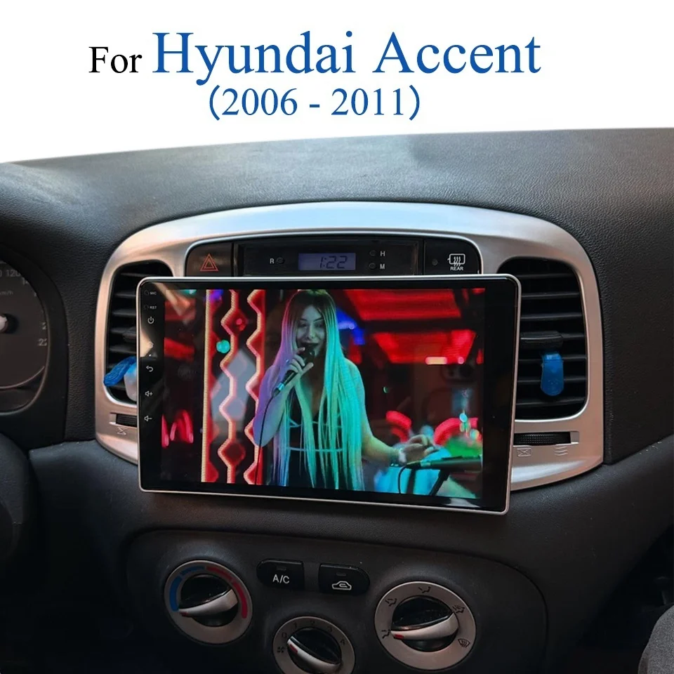 

Android14 8G Ram Auto Car Radio For Hyundai Accent 2006 2007 2008 2009 2010 2011 Auto GPS Navi Video Multimedia Player Head Unit