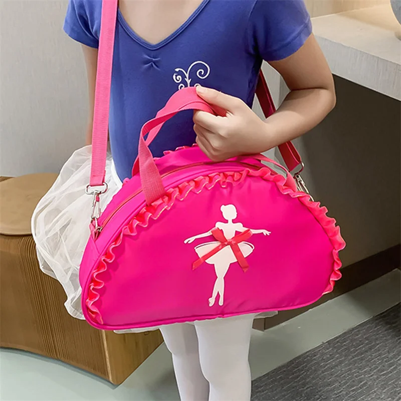 Kinder Tanzt asche neue Kinder One-Shoulder-Tanz rucksack Latin Ballett Schult asche Mädchen Prinzessin Tänzer Tasche Druck