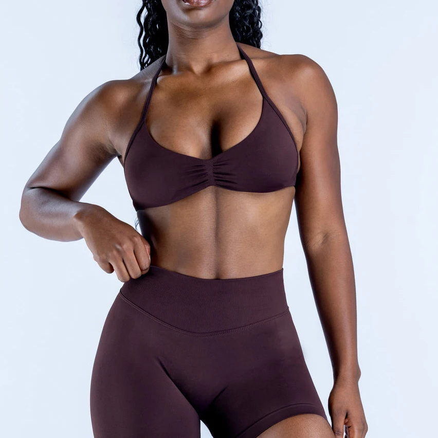 2 stuks impact Gym Set Vrouwen DFNNYE strappy Yoga Fitness outfits Bh Top sportkleding Workout Naadloze Shorts Sportpakken sets