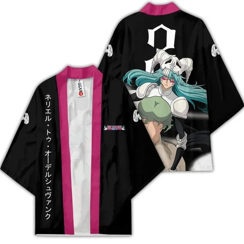 Anime Bleach Kimono Kurosaki Ichigo Wafuku Cosplay Haori Cardigan Cloak Yukata Unisex jacket Sportswear Pajama Halloween Costume