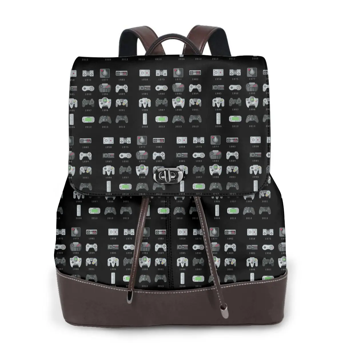 Geek Gaming Controllers Bookbag School Student Bags Hiking Travel Daypack for Women Fashion Derma Backpack
