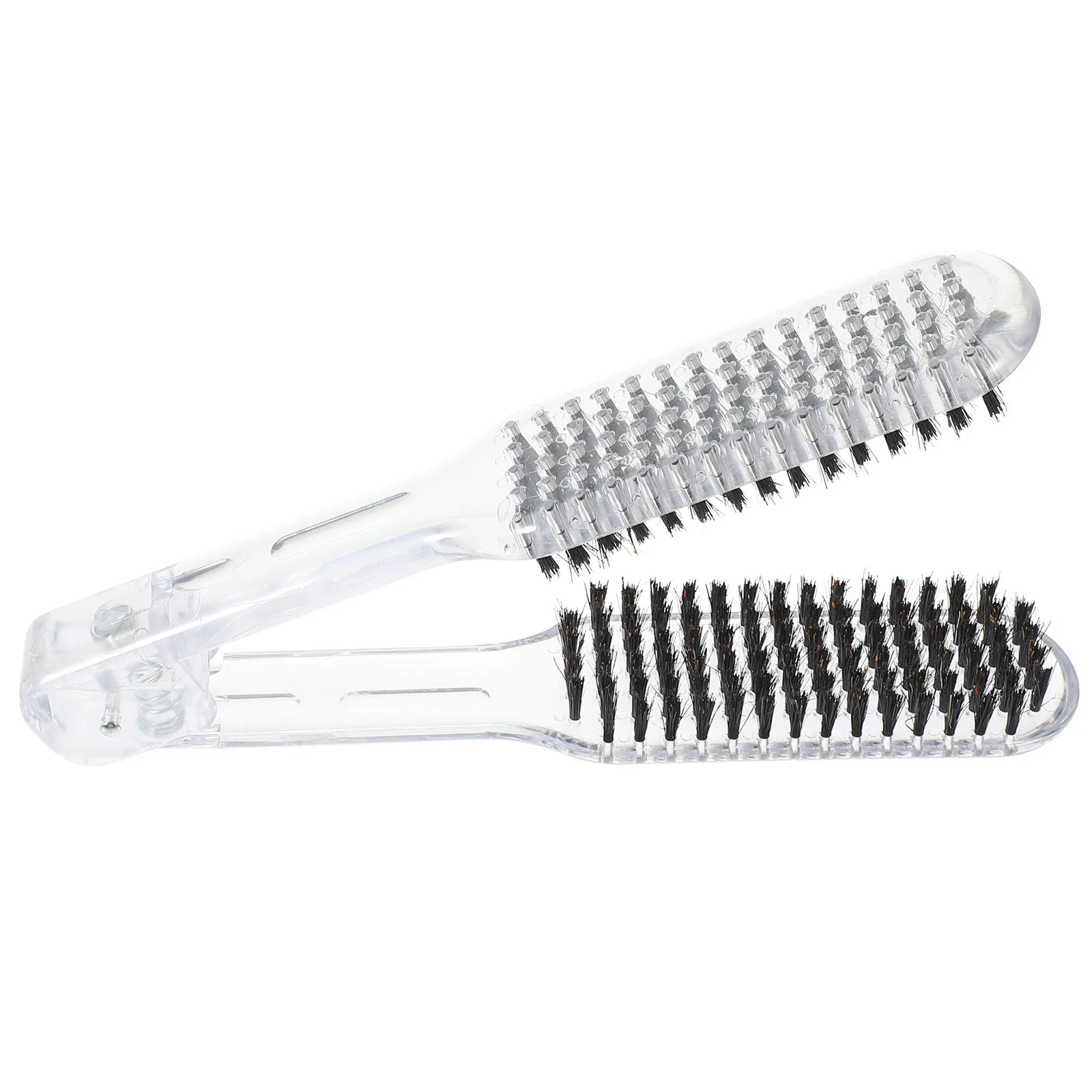 

Hair Straightener Comb Plastic Material V-Shaped Design for Salon Home Use Durable Lightweight Practical Clamp Brush