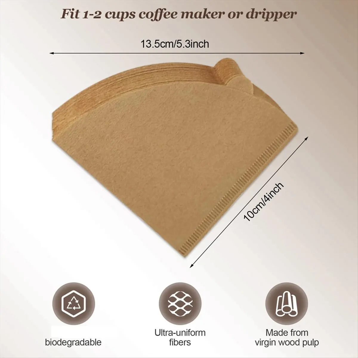 HITL Pour Over Coffee Dripper, Slow Drip Coffee Filter with 40 PCS Paper Filter, Pour Over Coffee Maker for 1-2Cups Brew