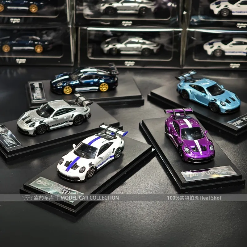 In stock:1:64 911 992 GT3 RS alloy die-cast miniature simulation car model, creative decorative item, festival gift