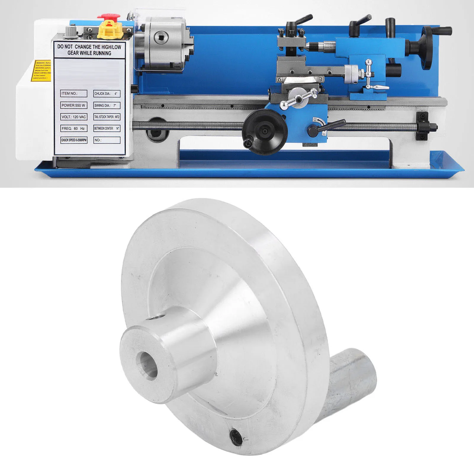 Mini Lathe Handwheel Revolving Handle CNC Machining Aluminum Alloy Machine Tool Hand Wheel with Screw for 0618 7x10 7x12 7x14