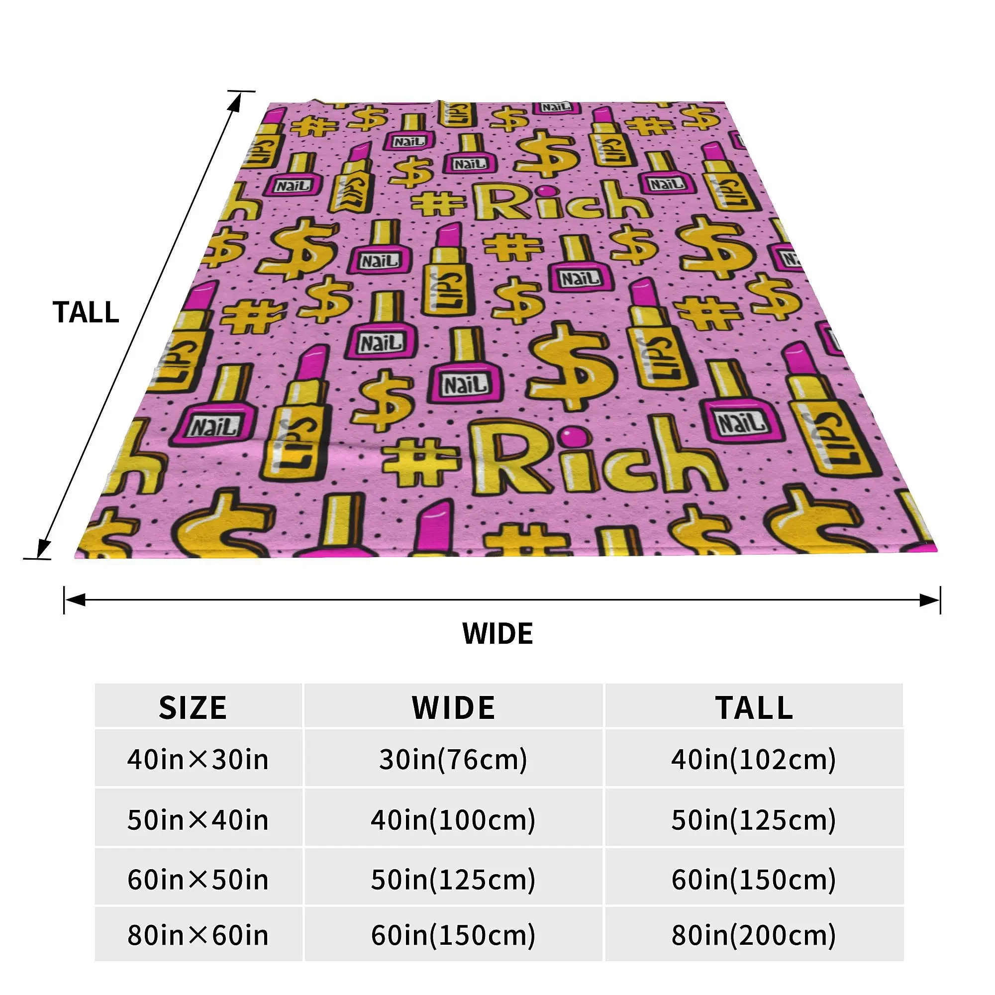 الفتيات ماكياج الاشياء رمي بطانية قسط الصوف بطانية سرير فاخرة مريحة أفخم البطانيات كل موسم استخدام الخريف الديكور