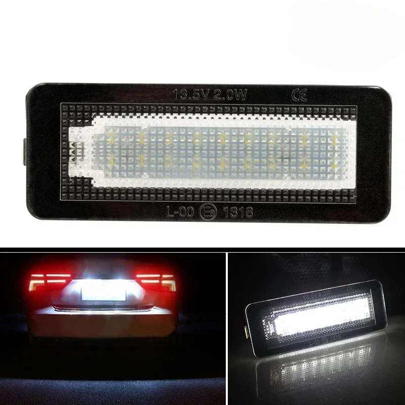 2pcs For Benz Smart Fortwo Coupe Convertible 450 451 W450 Car LED License Plate Number Light Lamp Error Free Signal Lamp