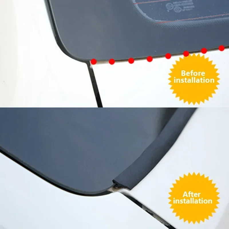 Car Rubber Seal Car Window Sealant Rubber Roof Windshield Protector Seal Strips Trim For Auto Front Rear Windshield