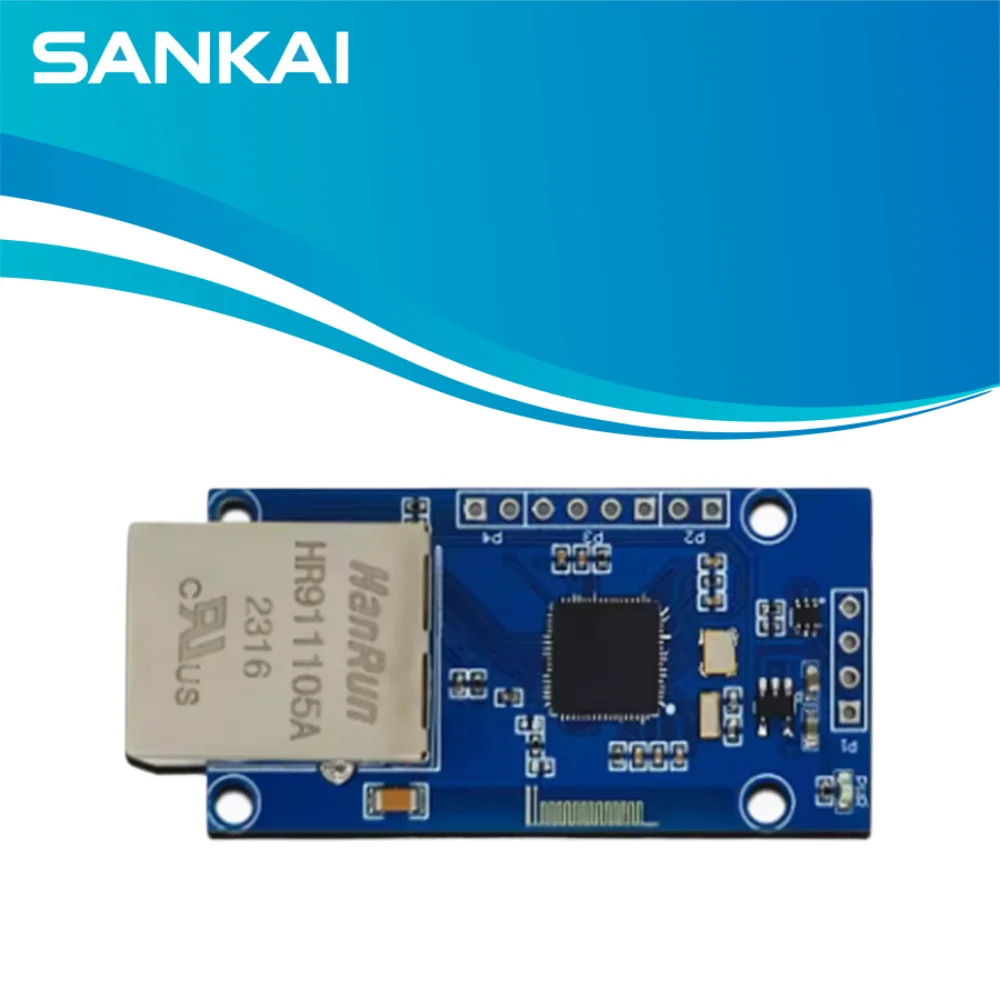 WCH CH32V208 RISC-V Serial to Ethernet TTL Module, Network Transmission Dev Board
