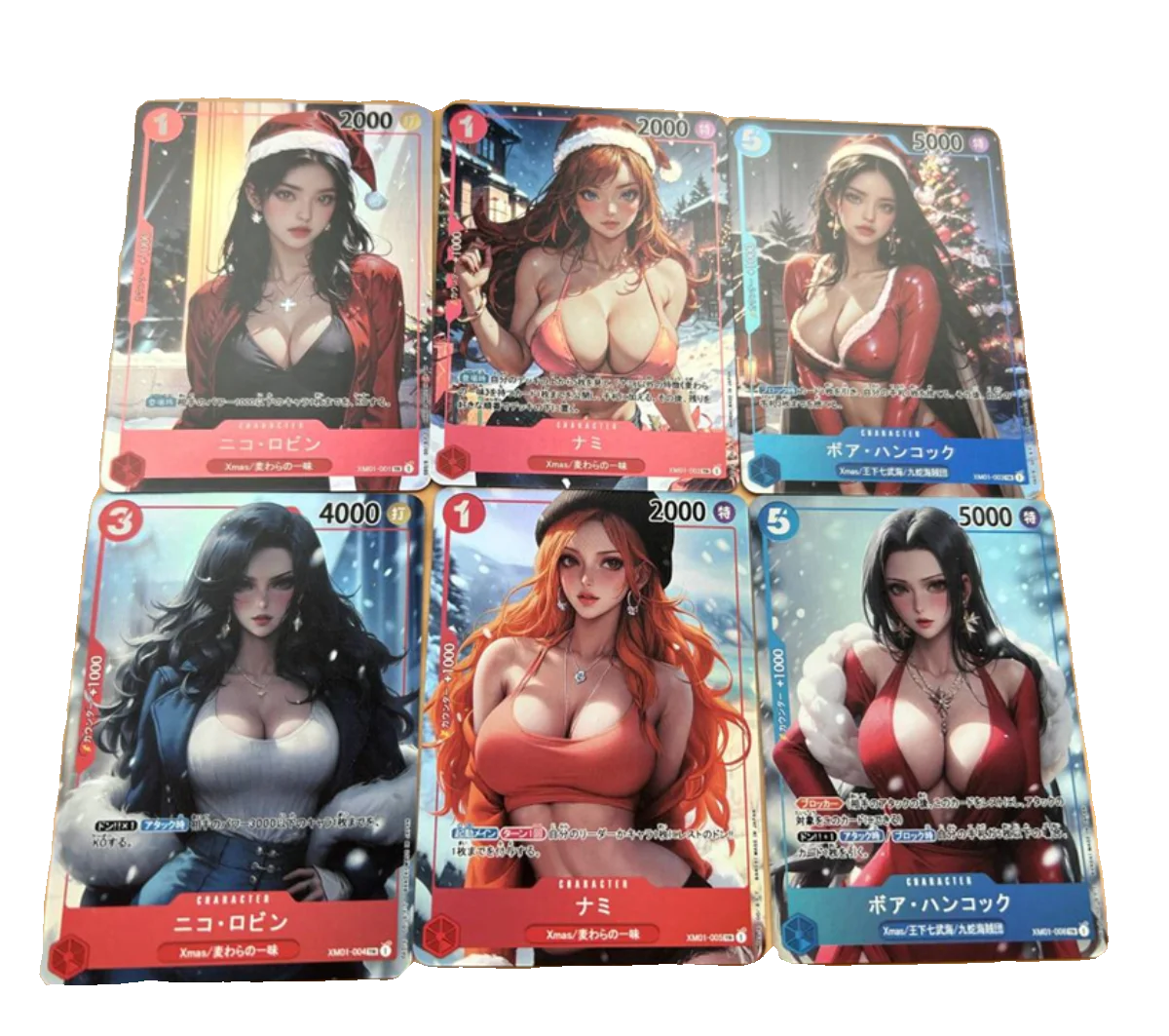 6Pcs/set Opcg One Piece Self-Control Signature Collect Trading Flash Card Boa Hancock Anime Gift Cartoon