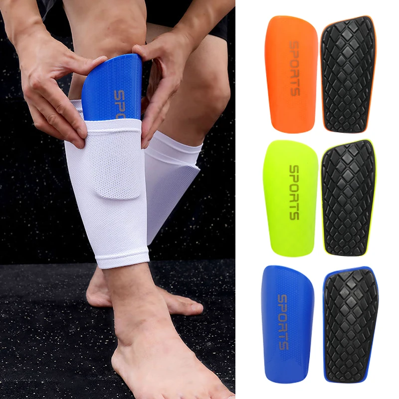 1 Pair Football Leg Guards Pads Adult Youth Kid Soccer Shin Guards Pads Sweat Drainage Hard Leg Protection Board Safety Support