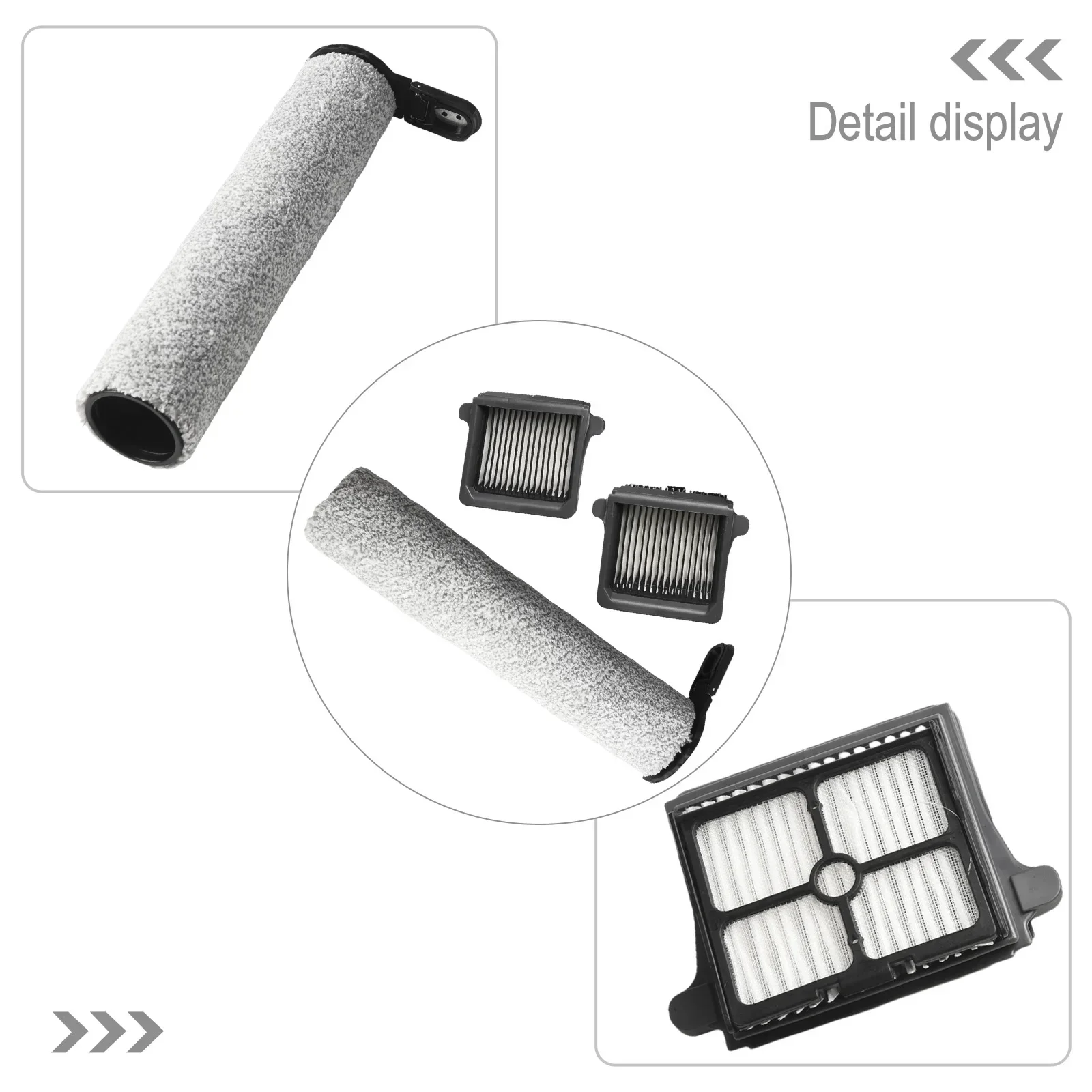 

Filter Roller Brush Sweeper Cleaning Tool Vacuum Cleaner Replacement For Tineco FLOOR O--NE S7 Steam Cordless Floor Washer