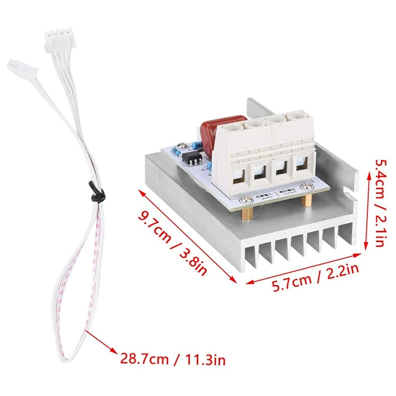 10000W SCR Digital Voltage Regulator Control Dimmer Thermostat , Voltage Controller SCR Controller Voltage Regulator