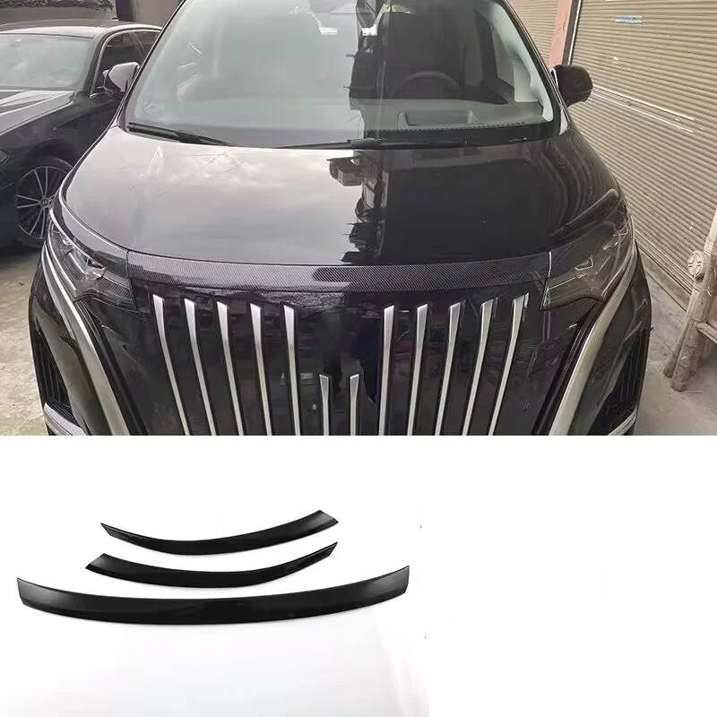 

For BYD Denza D9 2022- 2023 Exterior Accessories Carbon Fiber Look Car Door Handle Catch Protection Cap Cover Trim