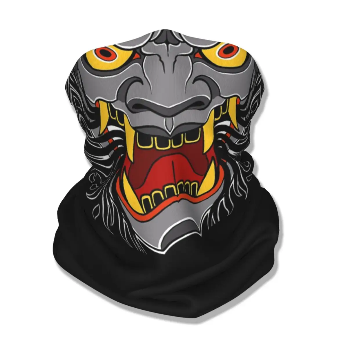 Hannya Samurai Tattoo Dragon Masque facial multi-usage, Bandana japonais, Cou imprimé, Masque de randonnée, Unisexe, Respirant, Adulte