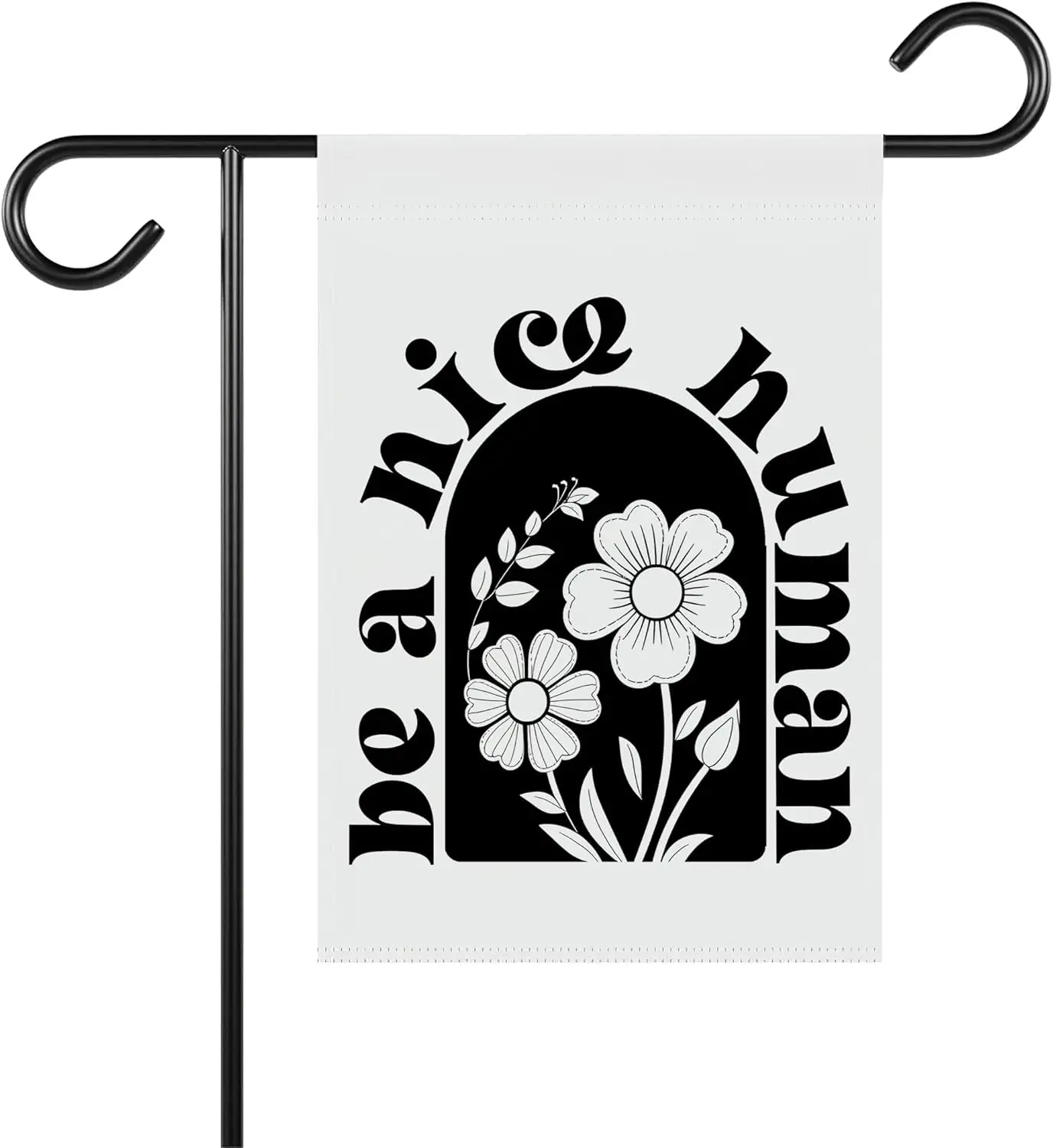 LissiArt97 Be A Nice Human Garden Flag - Kindness Yard Flag - Be Nice Flag - Positivity Flags - Gift For Friend- Family- New Hom