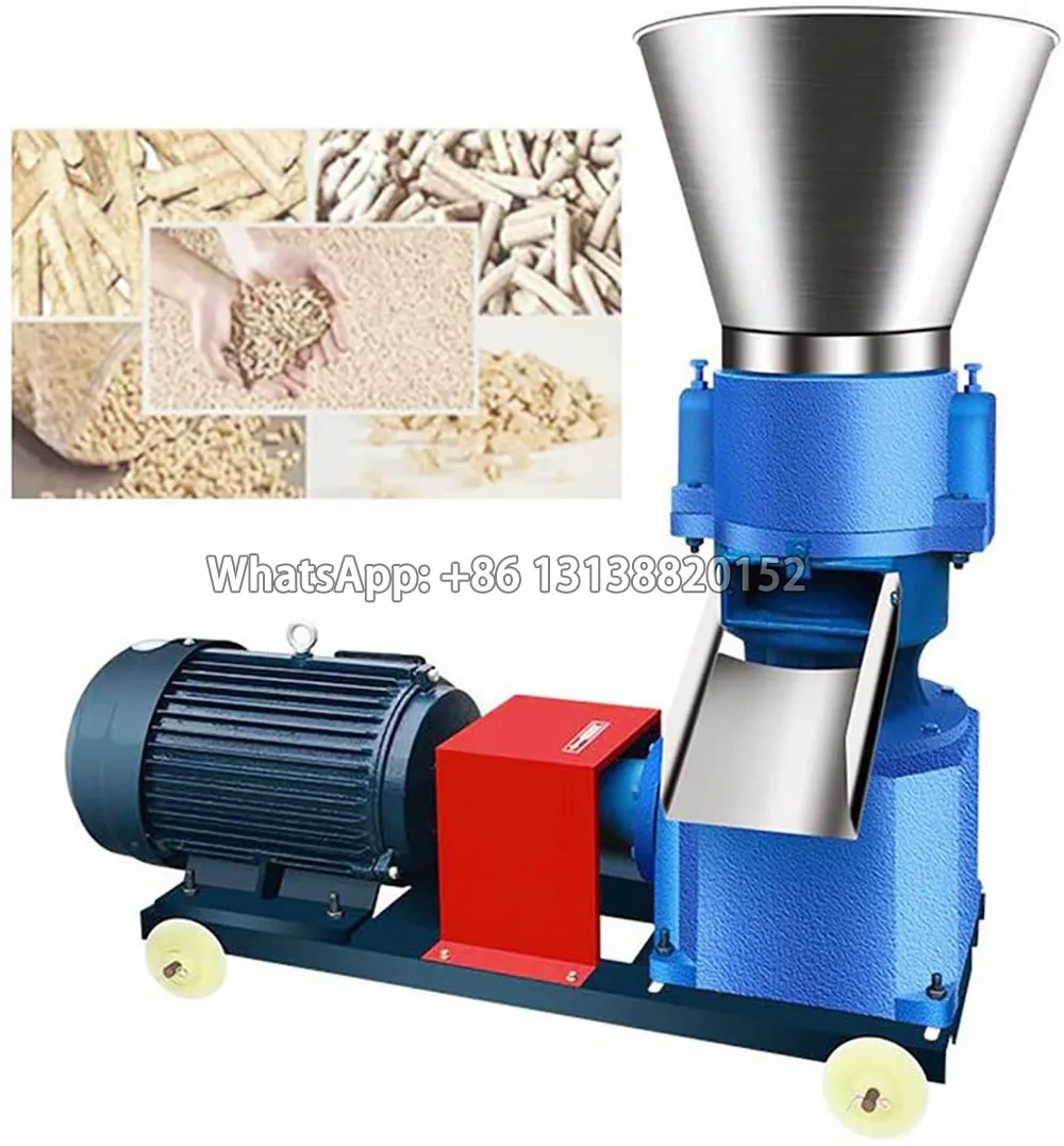 220V/380V 4kw Pellet Making Machine Household Animal Feed Granulator  150kg/h-200kg/h