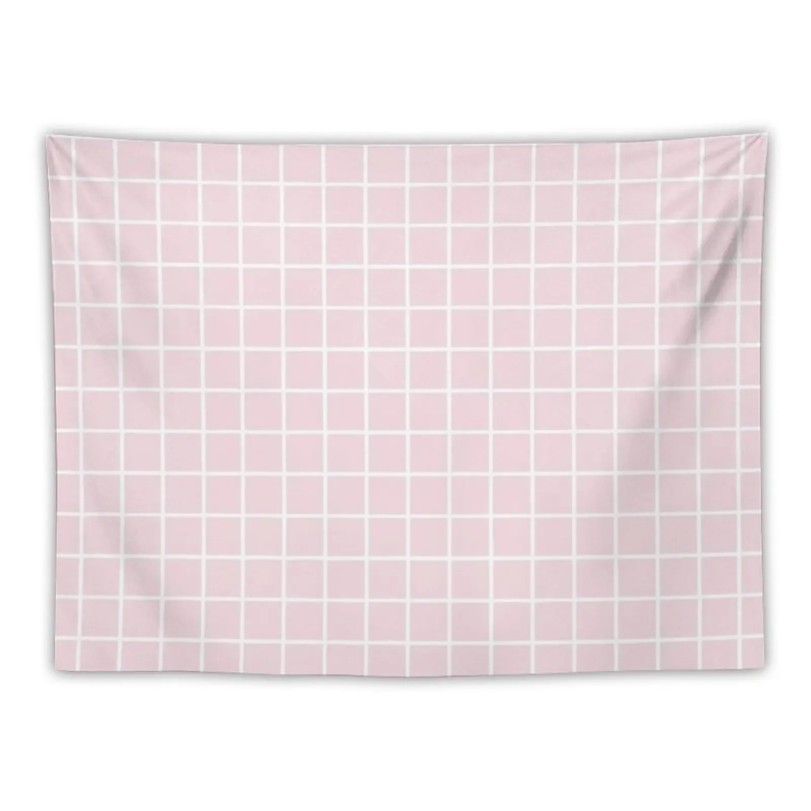 

PINK GRID Tapestry Wall Art Room Design