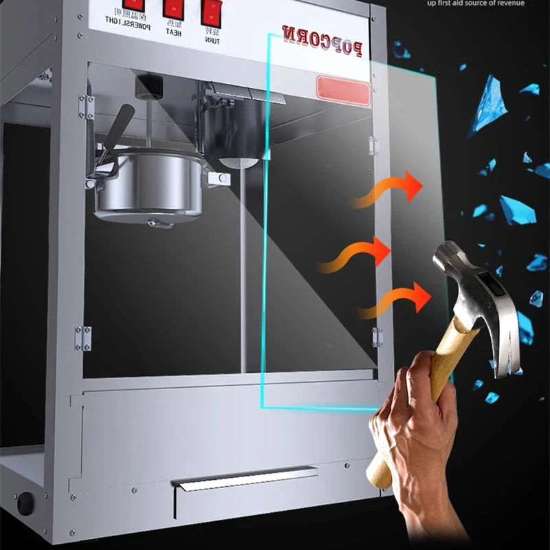 Commercial Spherical Butterfly Popcorn Machine Fully Automatic Popcorn Machine Stainless Steel Popcorn Machine