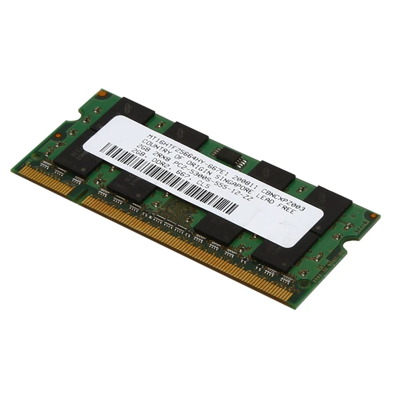 Pamięć RAM 2 GB DDR2 667 MHz PC2 5300 Pamięć RAM do laptopa 1,8 V 200PIN SODIMM dla Intel AMD